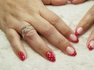 Remplissage gel avec nail art